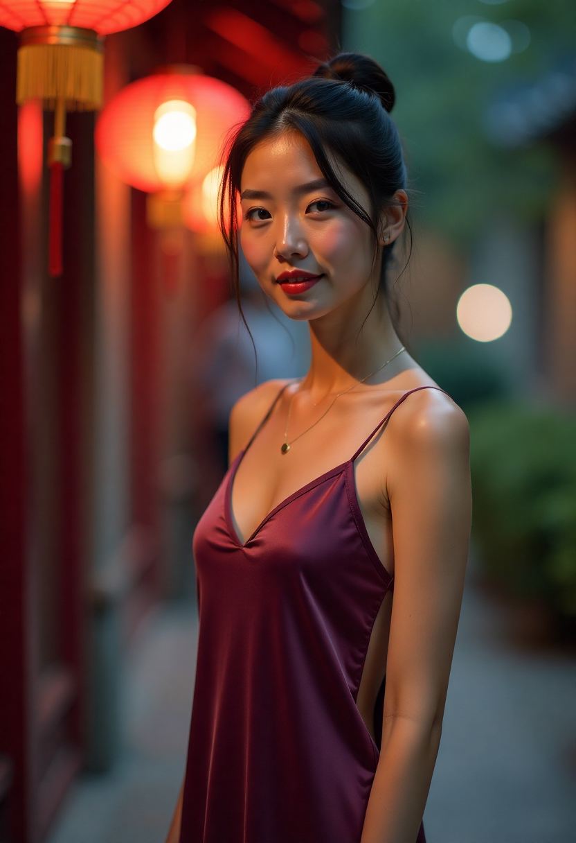 暴雨夜里的旧街与照相馆